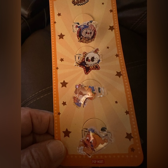 Labubu Cartoon Character Rings Set - Picture 7 of 9